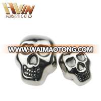 Customized Bar Accessories Stainless Steel skullmold Shaped Wine Whiskey Chiller