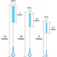 Multifunction 10 Pcs Small Nylon Test Tube Bottle Drinking Straw Cleaning Brush Kit